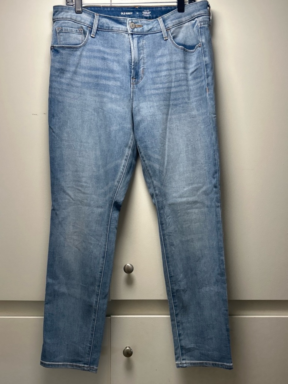 Old Navy Light Blue Straight-Leg Jeans